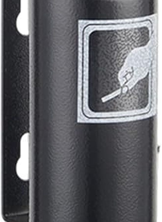 حاوية سجائر خارجية معلقة على الحائط عالية السعة، مصنوعة من المعدن، بتصميم على شكل حرف U مقاوم للحريق - Image 1